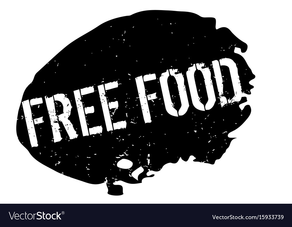 Free food rubber stamp