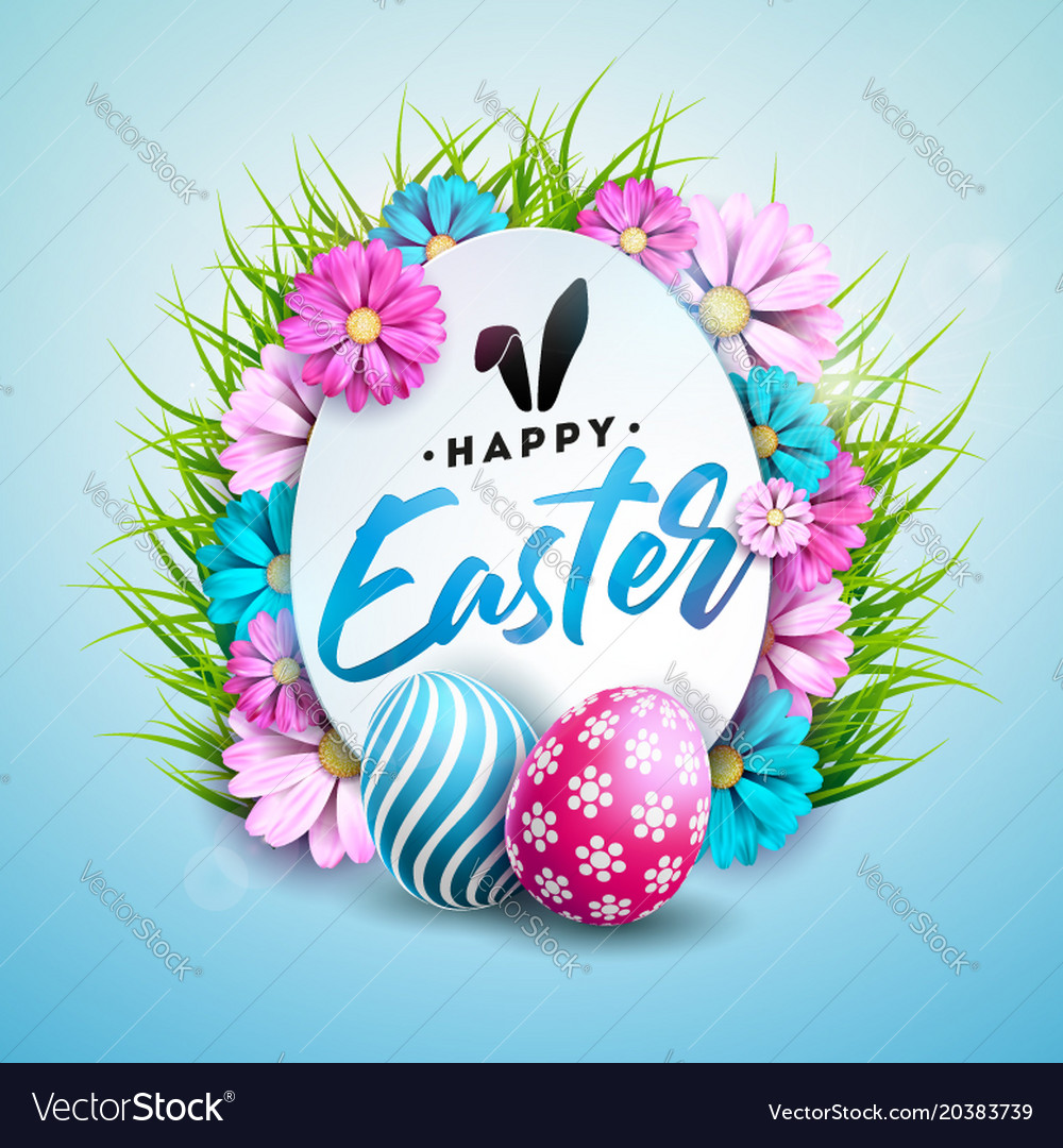 Happy easter holiday Royalty Free Vector Image