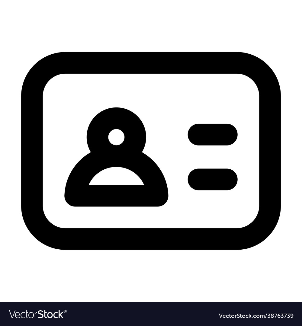 Identification card Royalty Free Vector Image - VectorStock