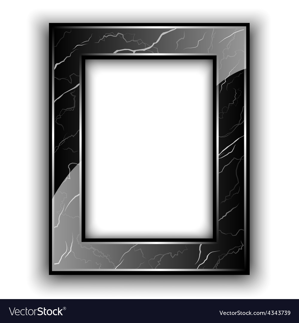 Marble frame for photo Royalty Free Vector Image