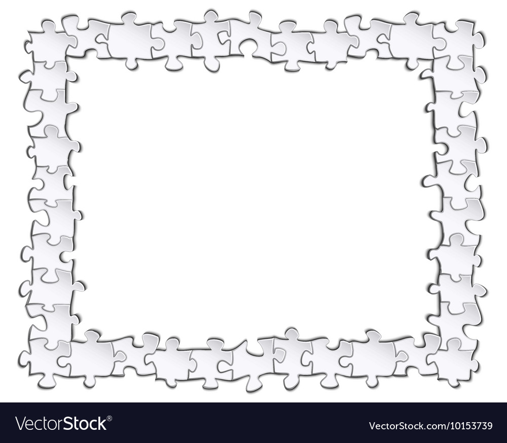 Picture frame of puzzles