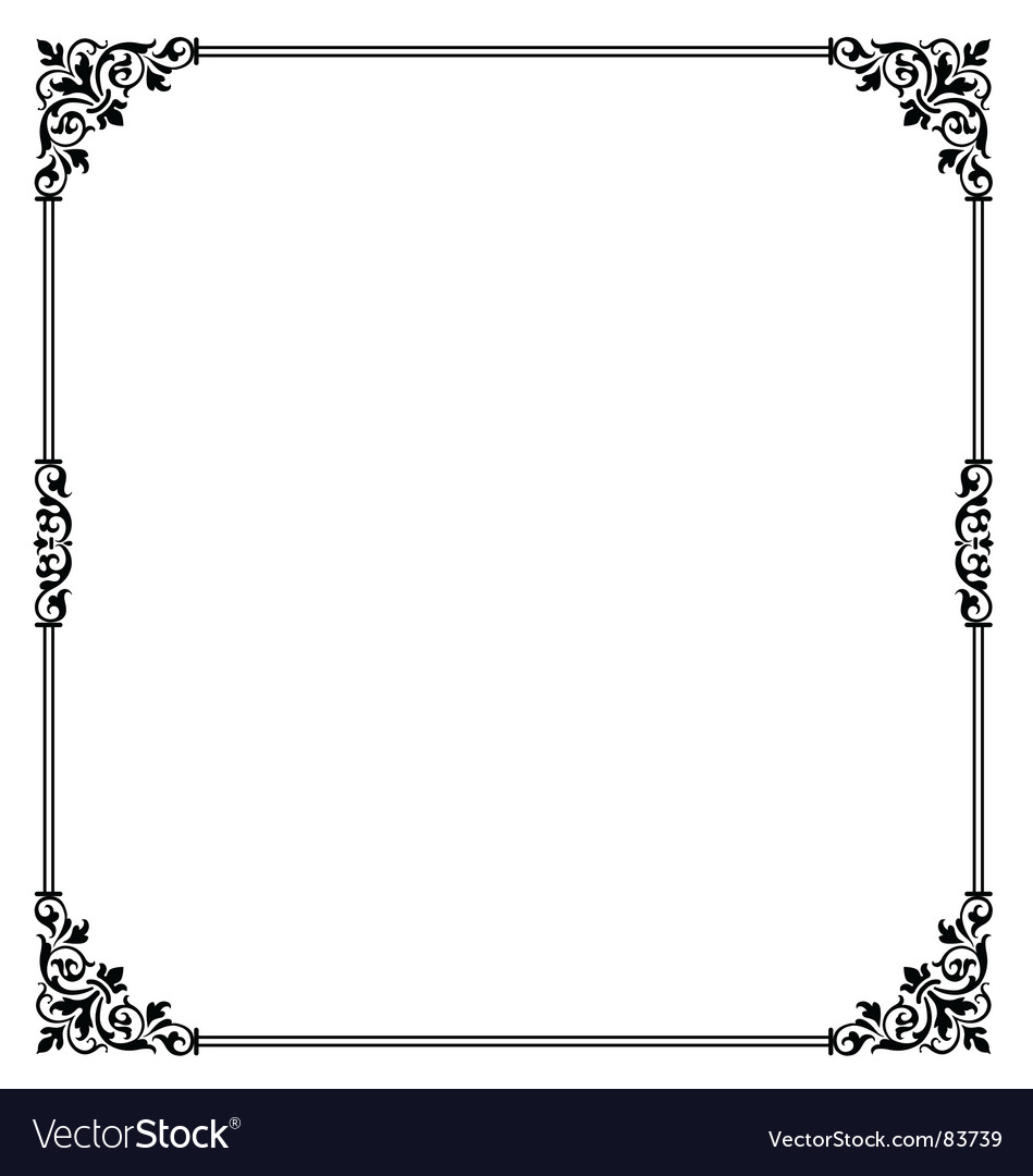 Download Scroll border Royalty Free Vector Image - VectorStock