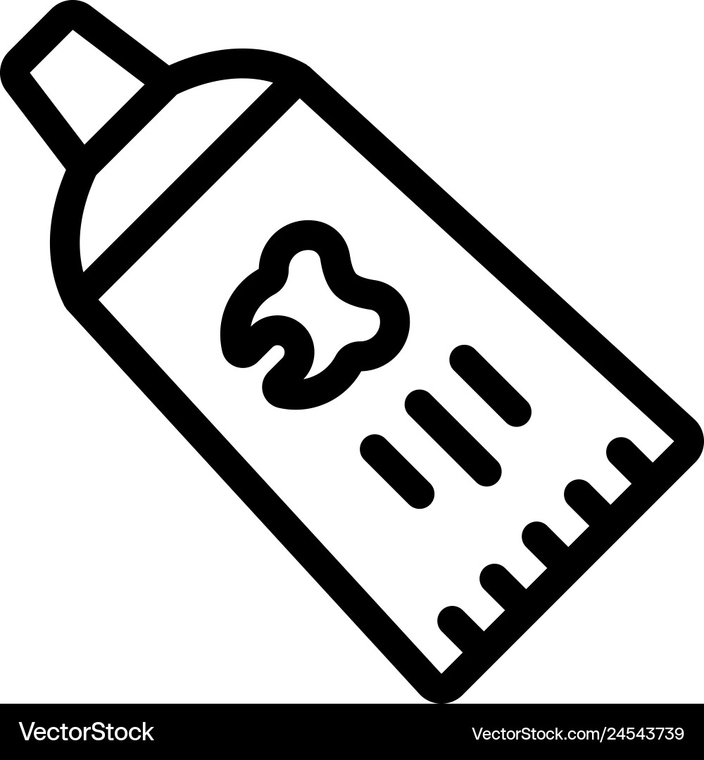 Toothpaste paste oral tooth health gygiene icon Vector Image