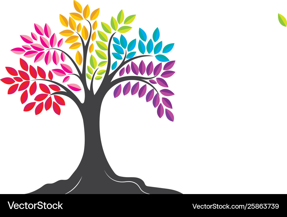 Tree icon logo template Royalty Free Vector Image