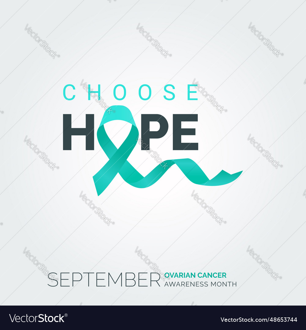 Empower hope ovarian cancer awareness background