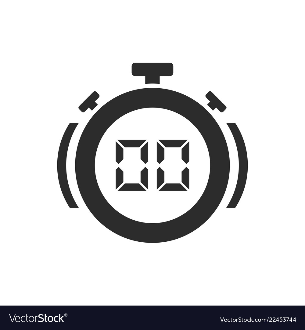 Stop time icon Royalty Free Vector Image - VectorStock