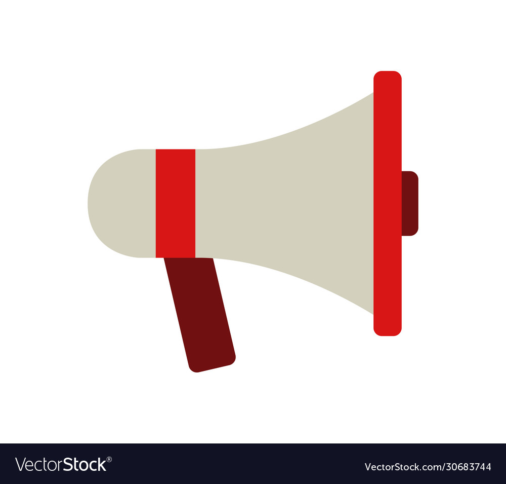 Megaphone icon in on white background