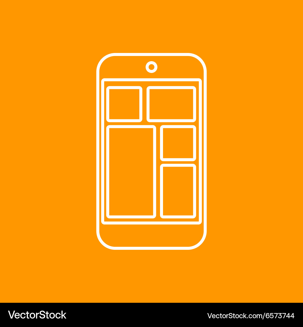 Outline icon Royalty Free Vector Image - VectorStock