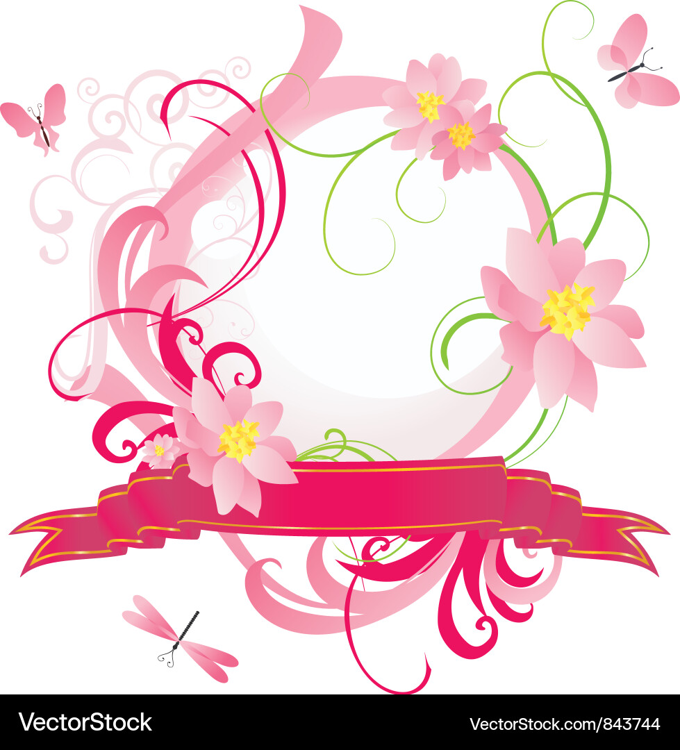 Red flowers Royalty Free Vector Image - VectorStock