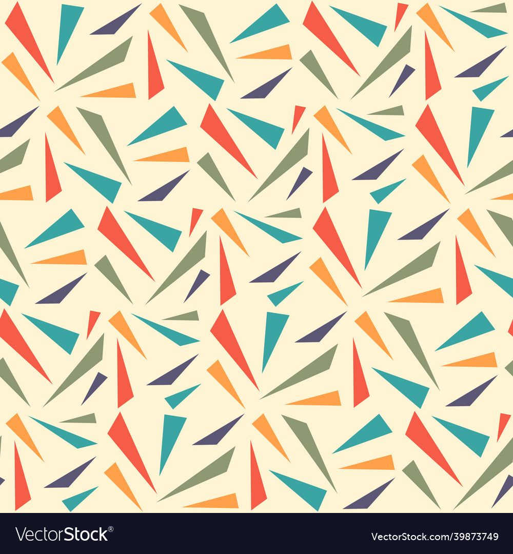 Abstract geometric seamless pattern with triangle