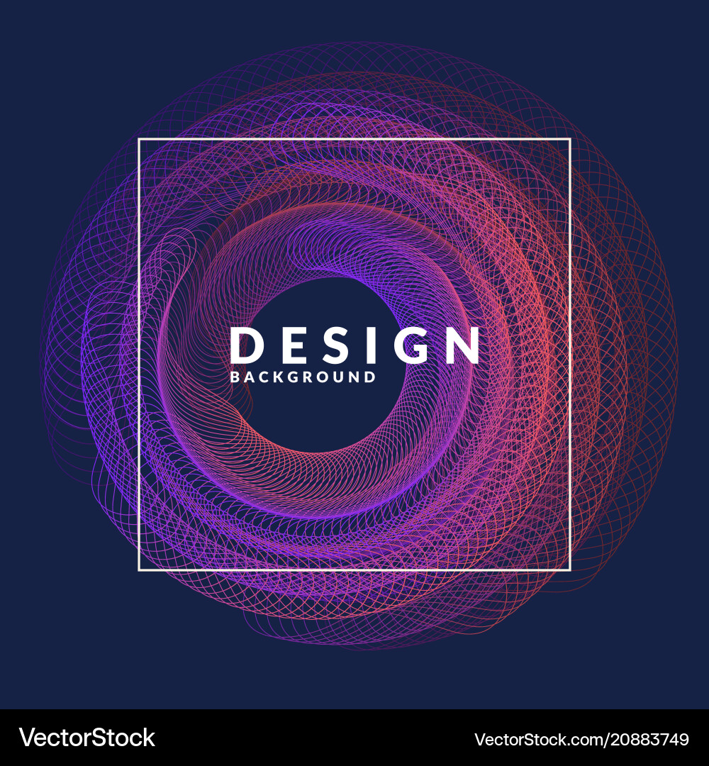 Bright abstract background with a dynamic waves Vector Image