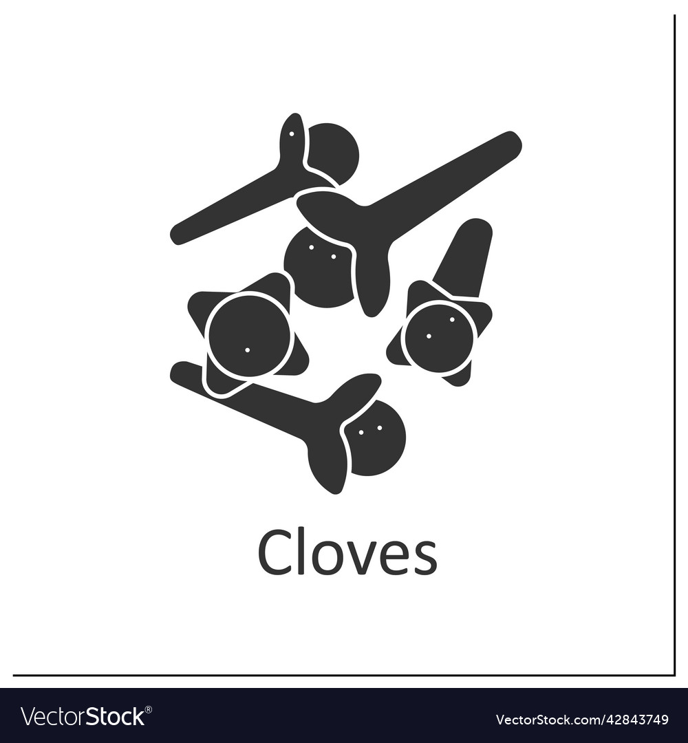 Cloves glyph icon