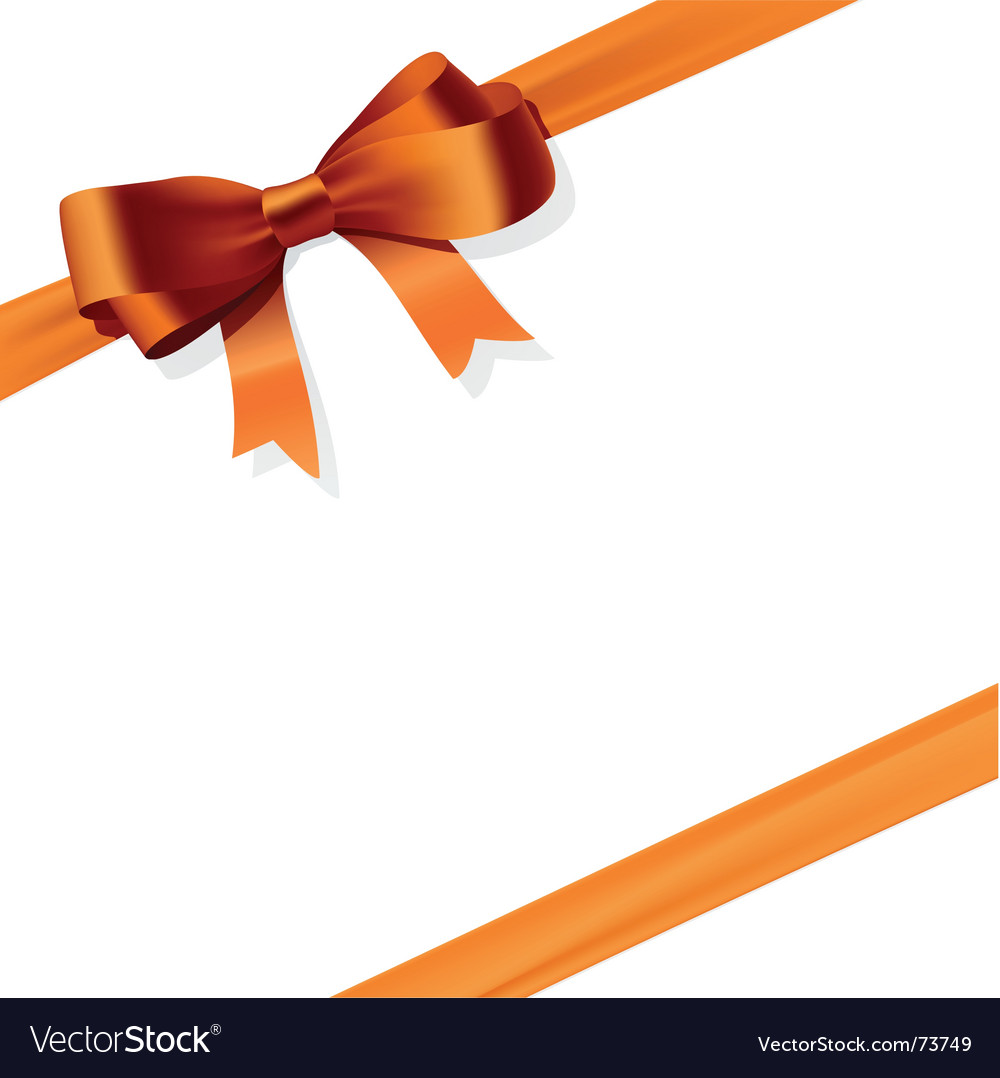 Gift bow Royalty Free Vector Image - VectorStock