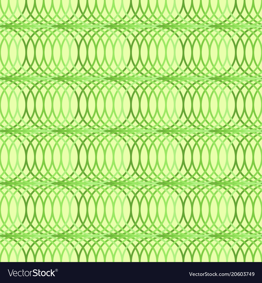 Seamless geometric pattern green circle abstract