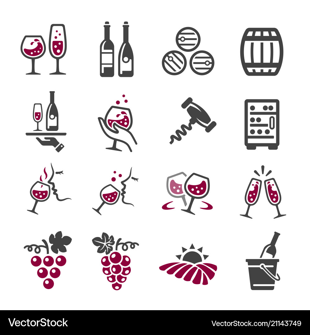 Wine icon Royalty Free Vector Image - VectorStock
