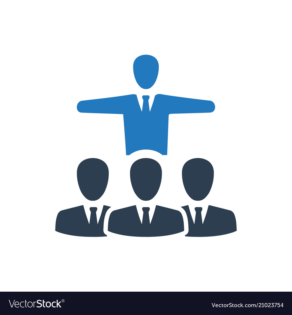 Leadership icon Royalty Free Vector Image - VectorStock