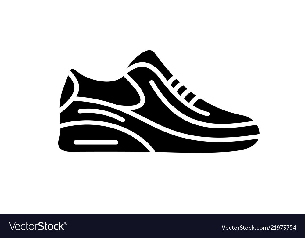 Running Shoes Icon Fitness Simple Style Sneaker Vector Image