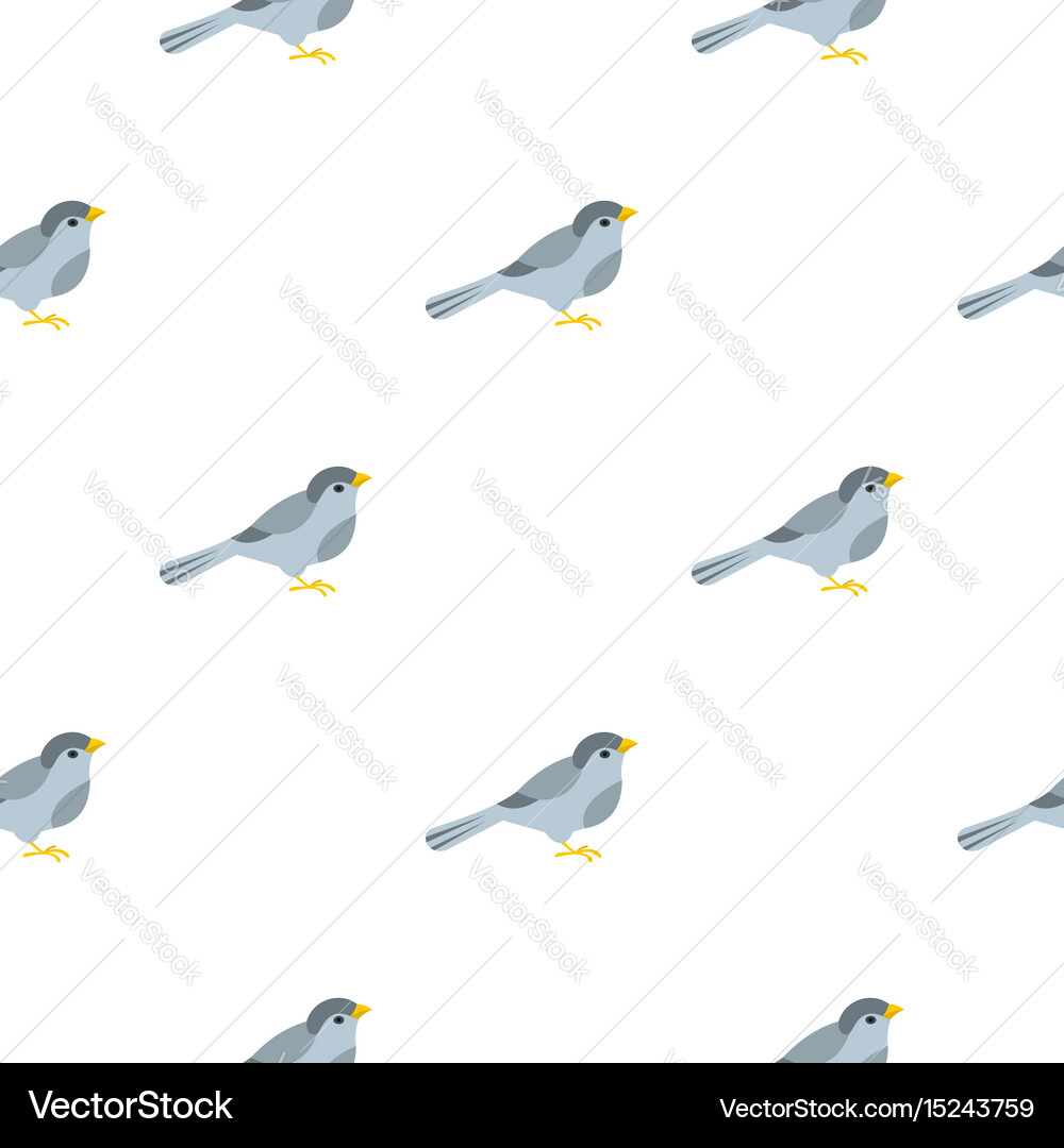 Bird pattern seamless Royalty Free Vector Image