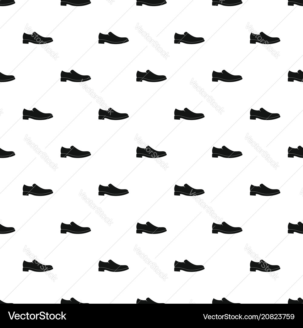 Men shoe pattern seamless Royalty Free Vector Image