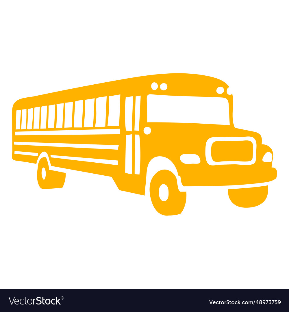 School bus cut out color