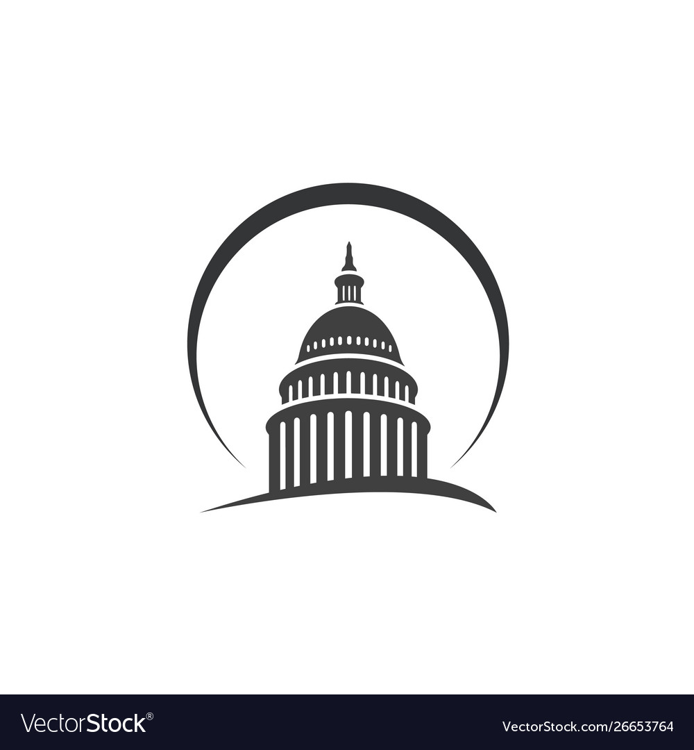 Premium creative landmark capitol building logo