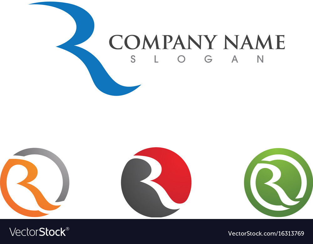 Business corporate r letter logo design