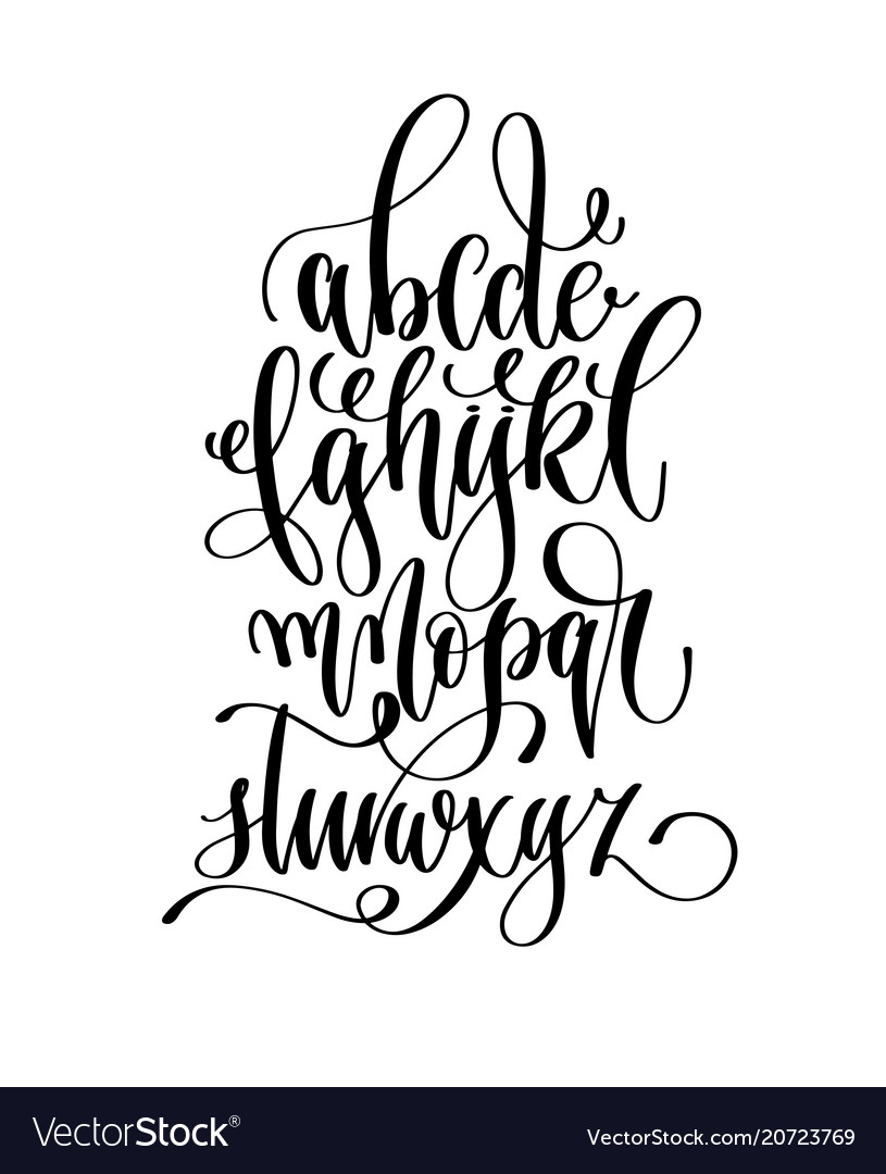 hand lettering alphabet calligraphy