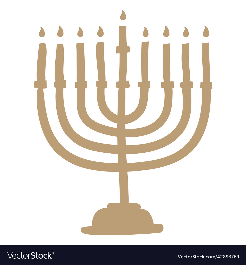 Hanukkah monochrome flat high quality