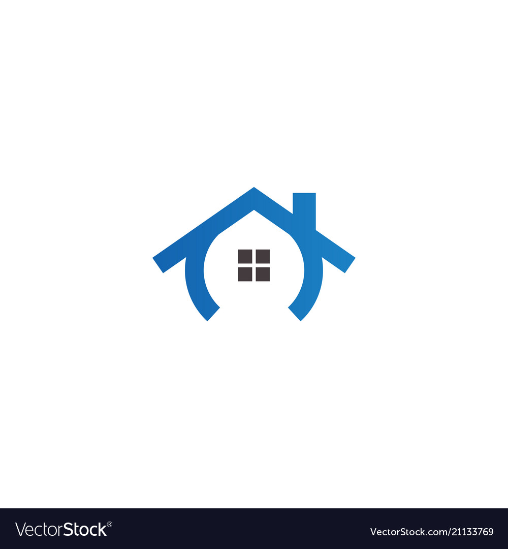 Real estate house logo icon design template Vector Image