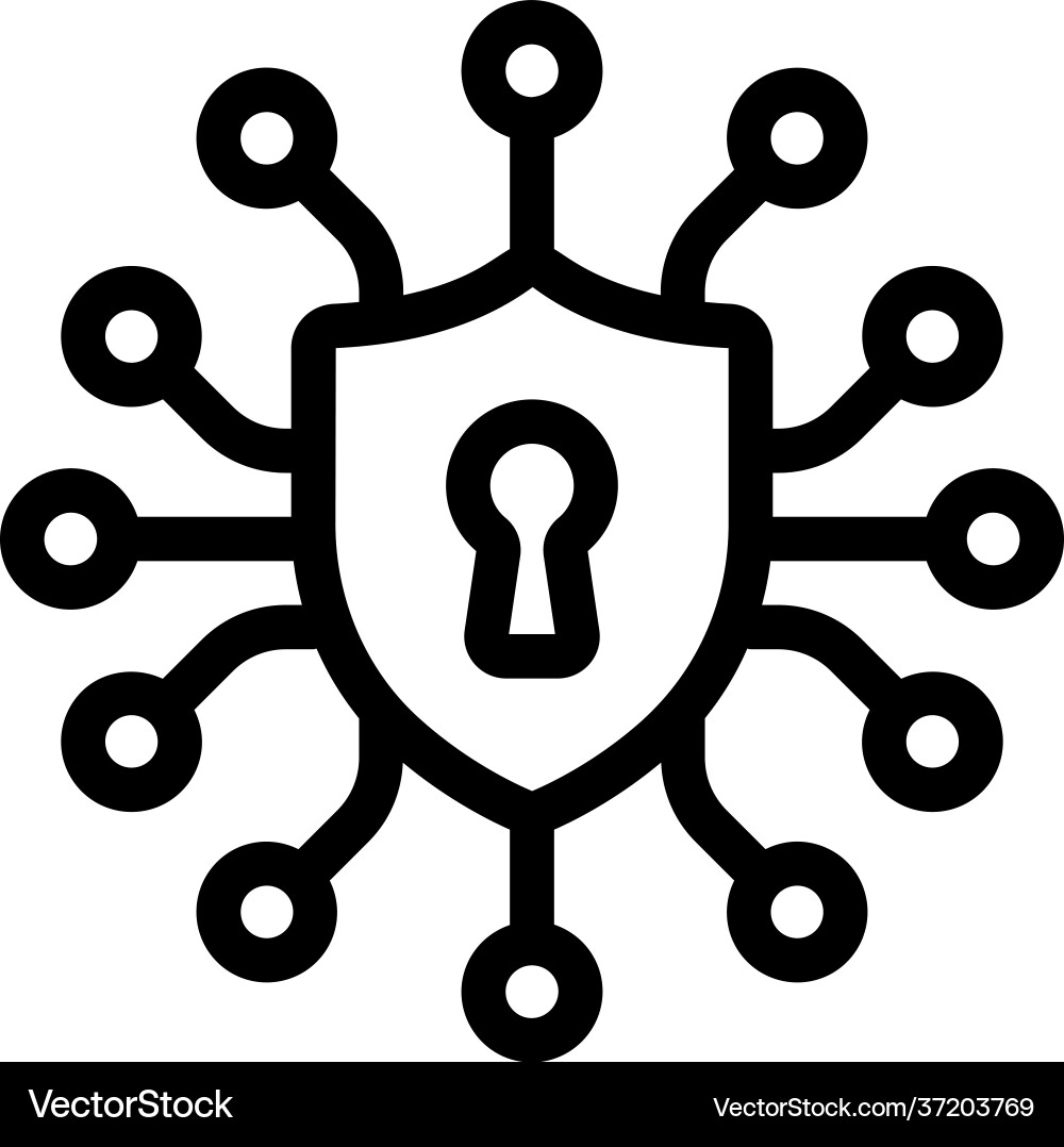 Secure connection Royalty Free Vector Image - VectorStock