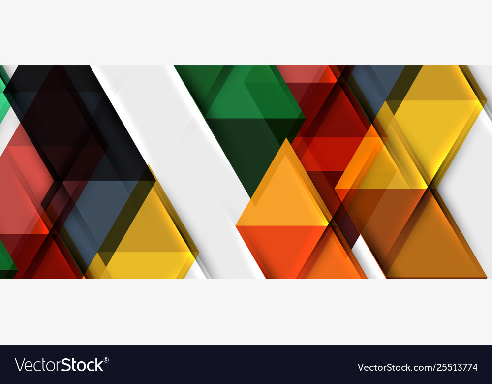 Abstract geometric background modern overlapping Vector Image