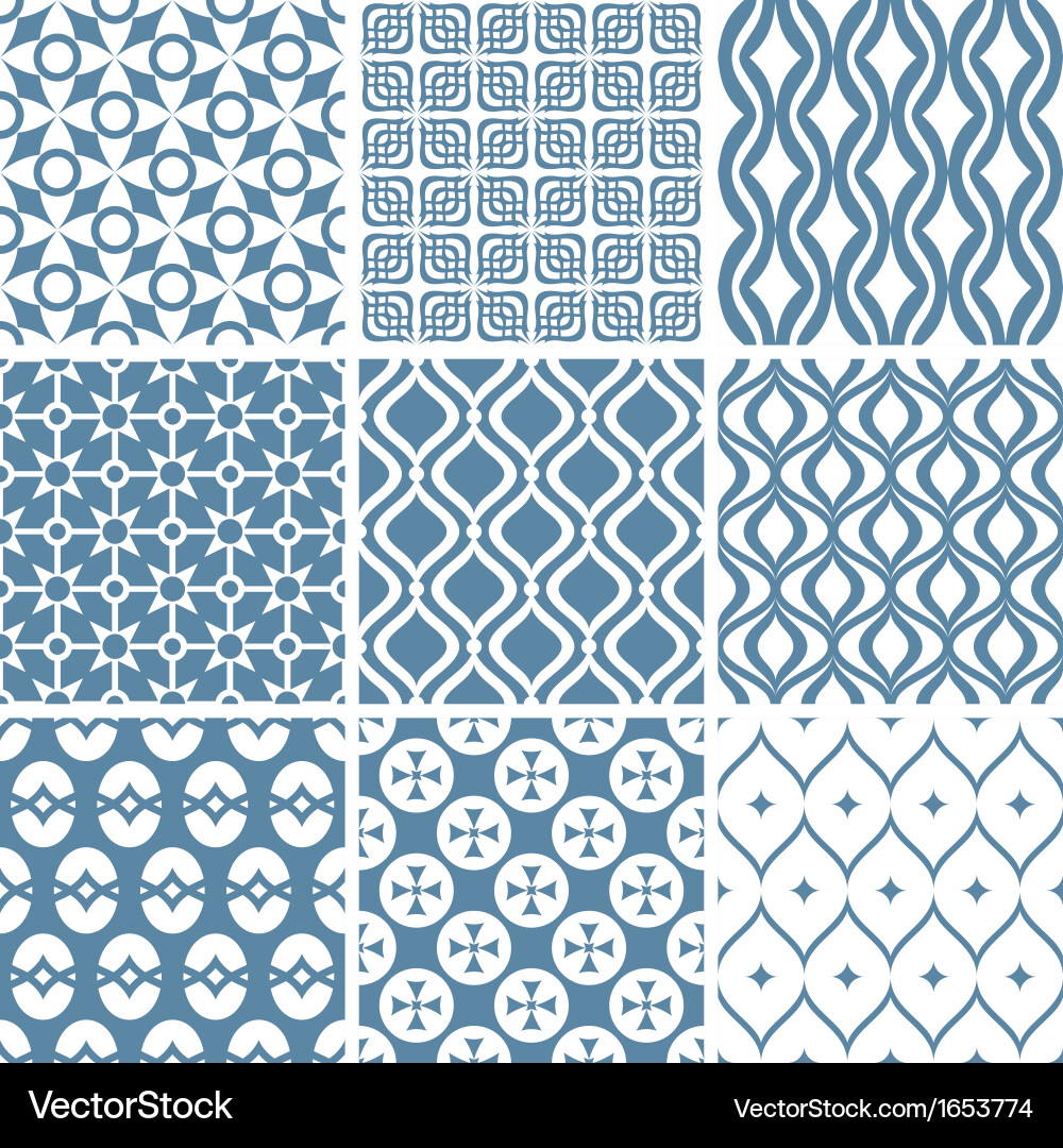 Abstract seamless patterns Royalty Free Vector Image