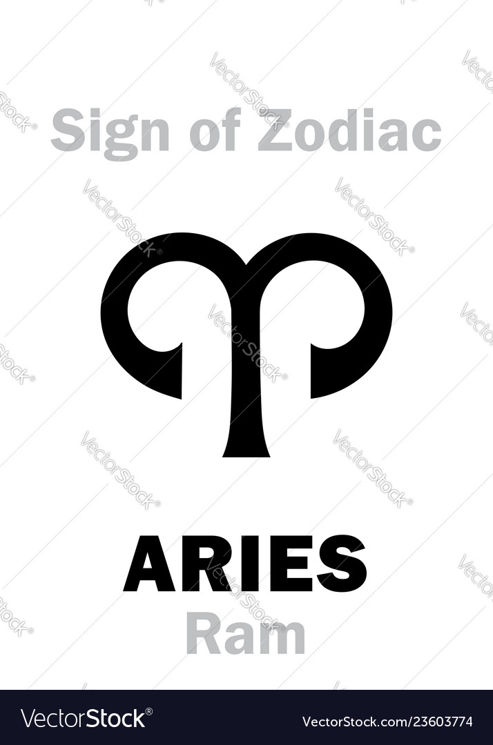 Astrology sign of zodiac aries the ram