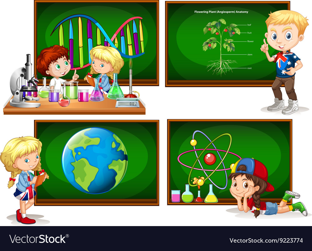 Children and different school subjects