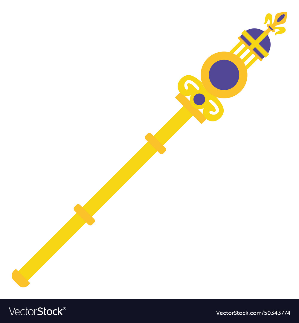 Colored royal staff icon