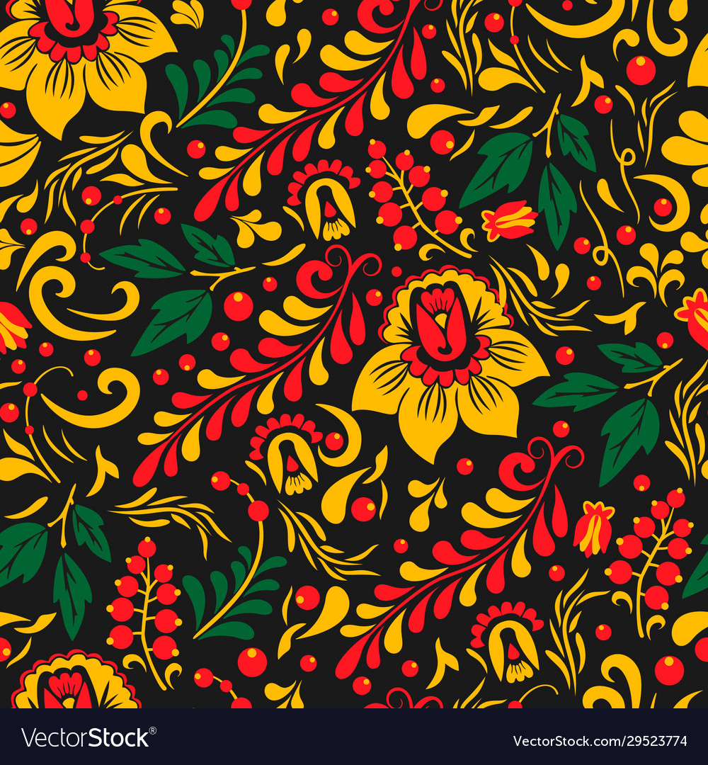 Oklahoma russian ethnic ornament painting vector image Oklahoma russian ethnic ornament painting