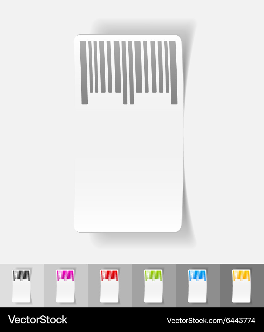 Realistic design element barcode Royalty Free Vector Image