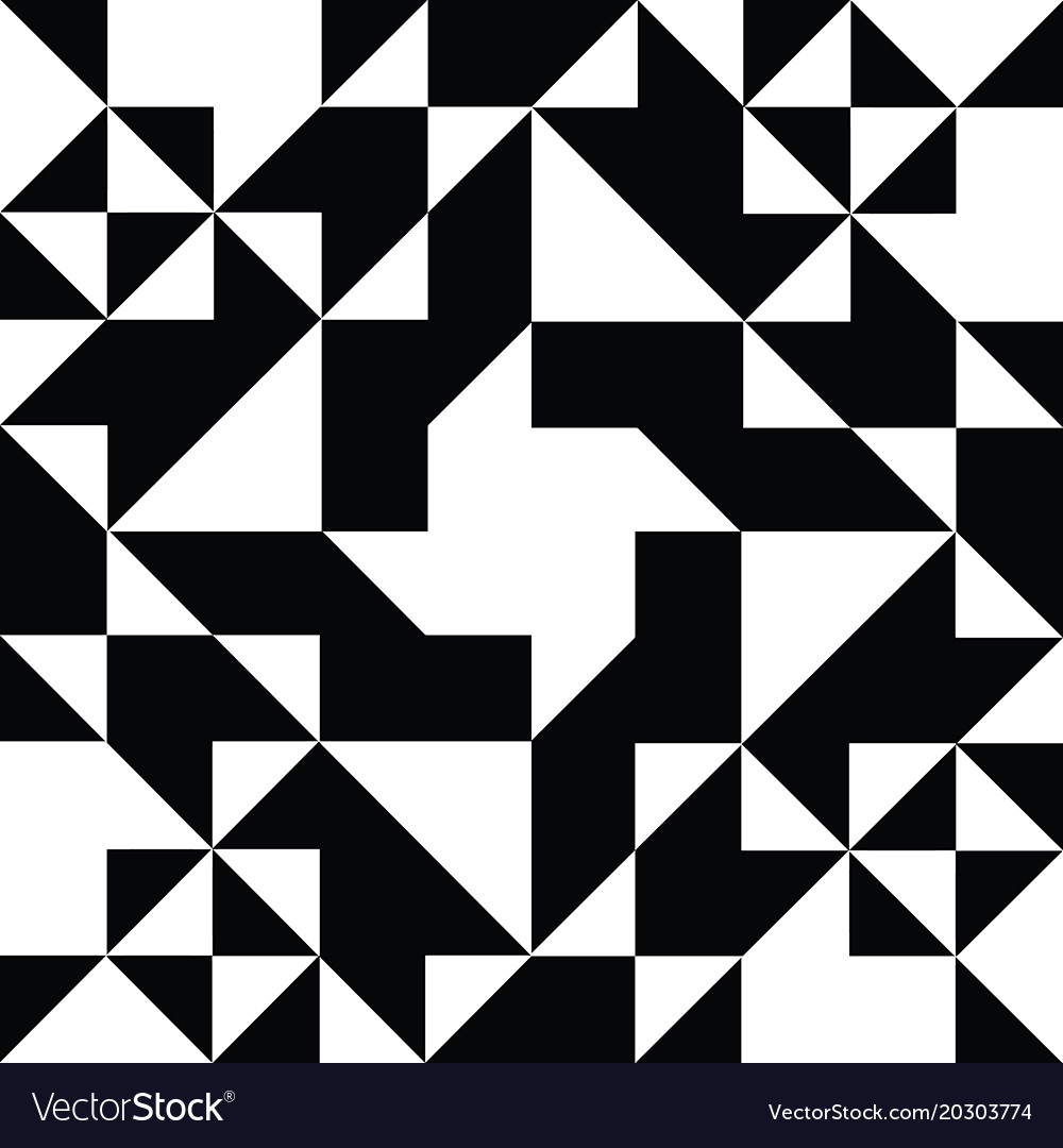 Premium Vector  Pattern design geometric seamless triangle line background  black and white