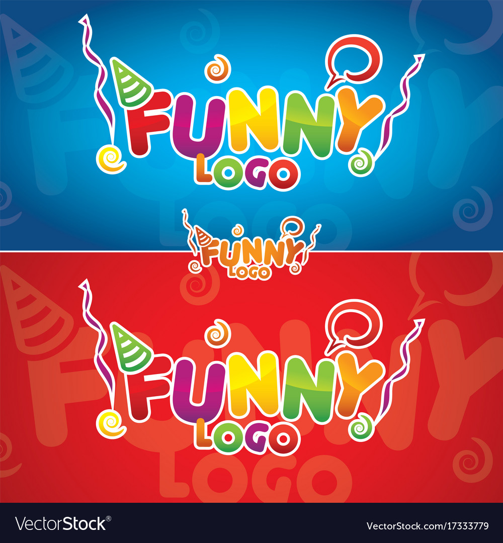 Funny logo Royalty Free Vector Image - VectorStock Funny logo Royalty Free Vector Image - VectorStock