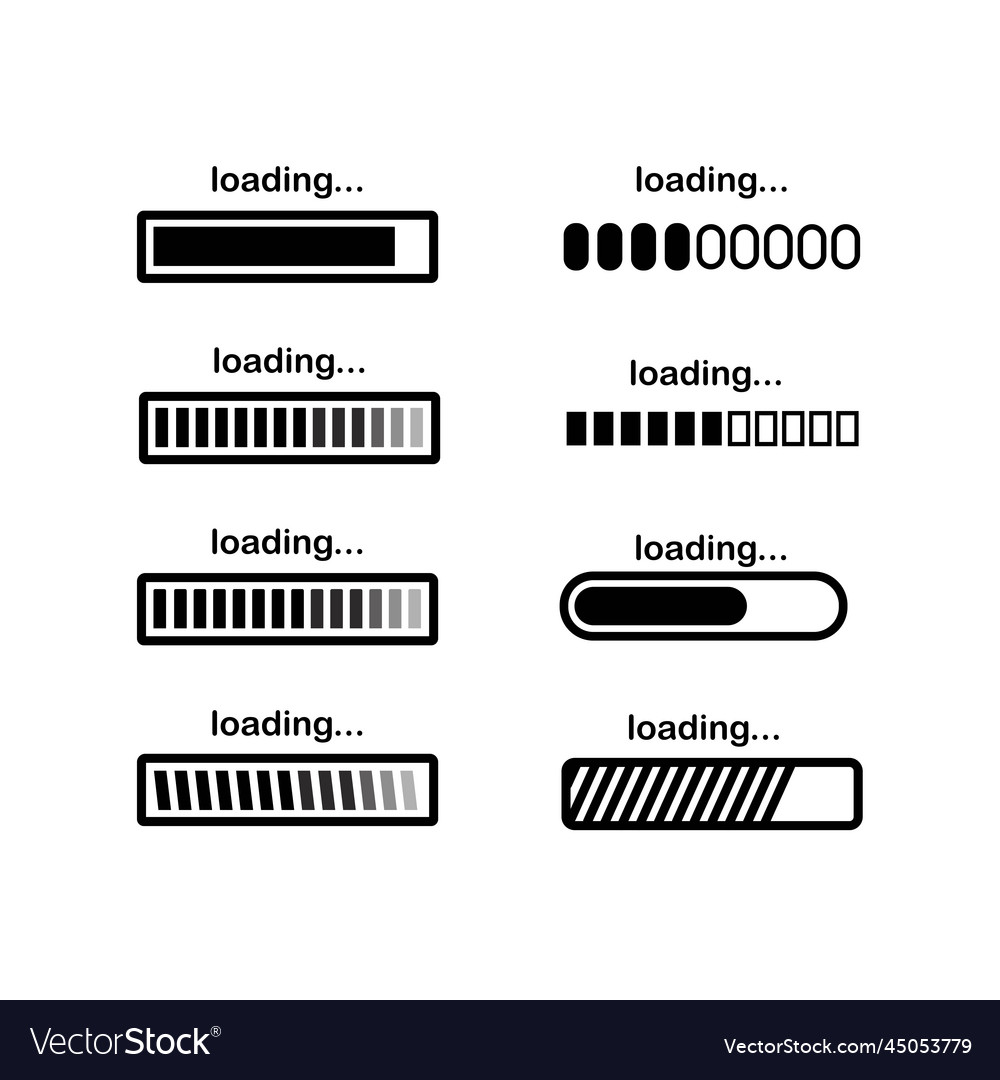 Progress loading bar icon