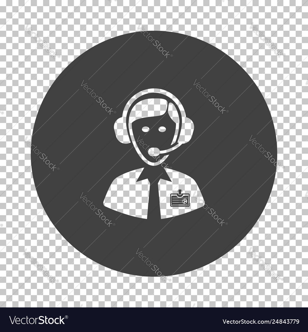 Soccer Commentator Icon Royalty Free Vector Image