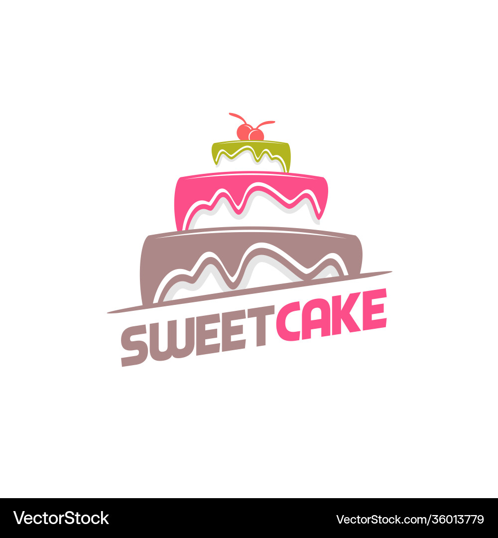 Sweet cake Royalty Free Vector Image - VectorStock