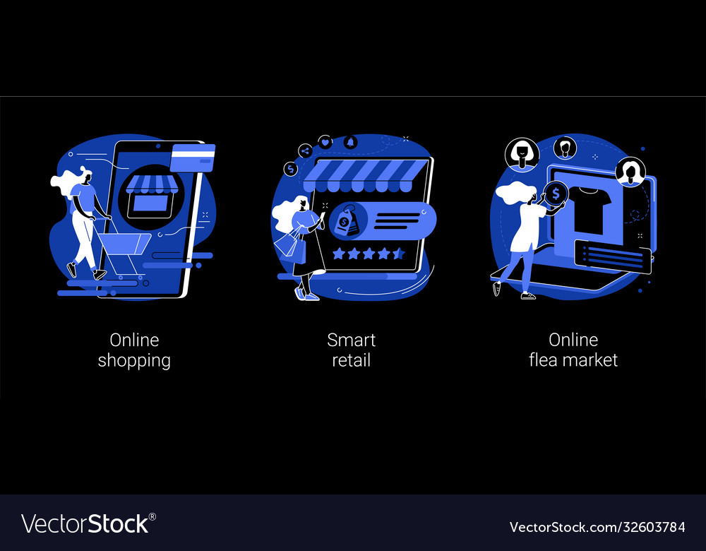 E-commerce platform abstract concept