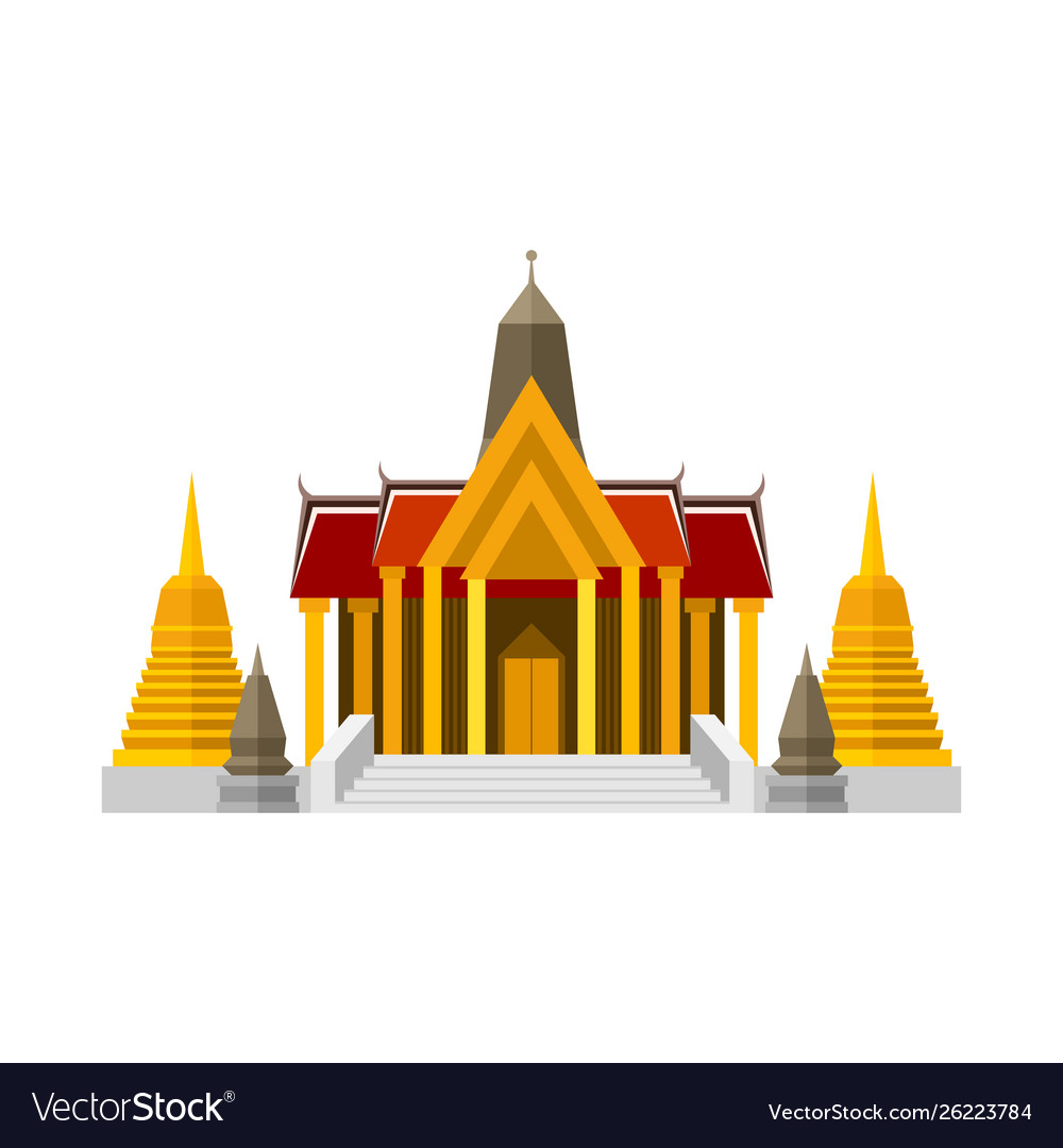 Mahal and heritage icon Royalty Free Vector Image