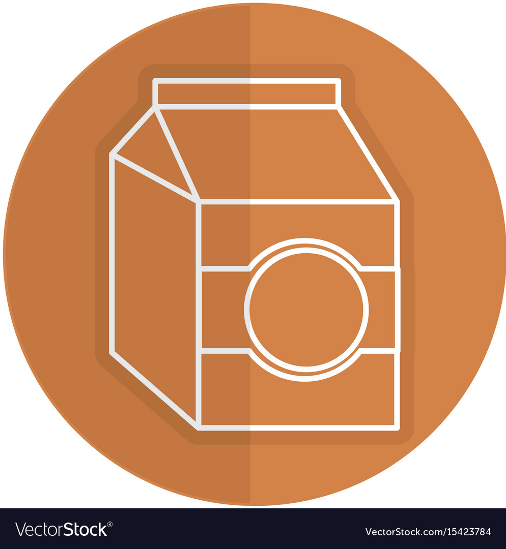 Milk box isolated icon