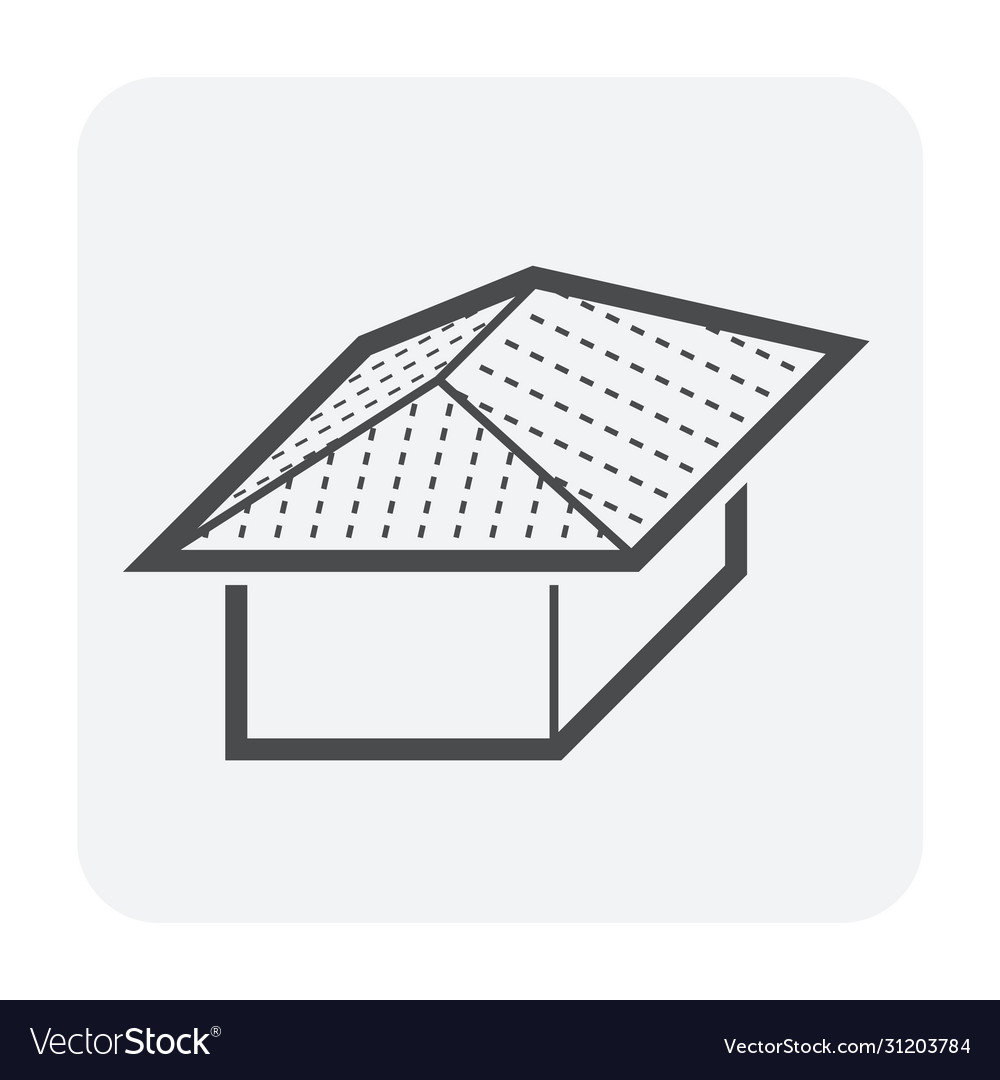 Roof shape icon Royalty Free Vector Image - VectorStock