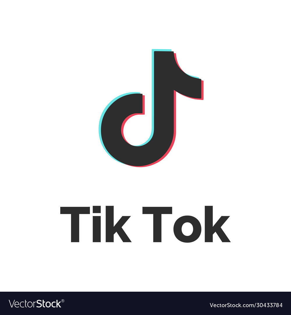 Download Tiktok logo tik tok logo icon music sound Vector Image