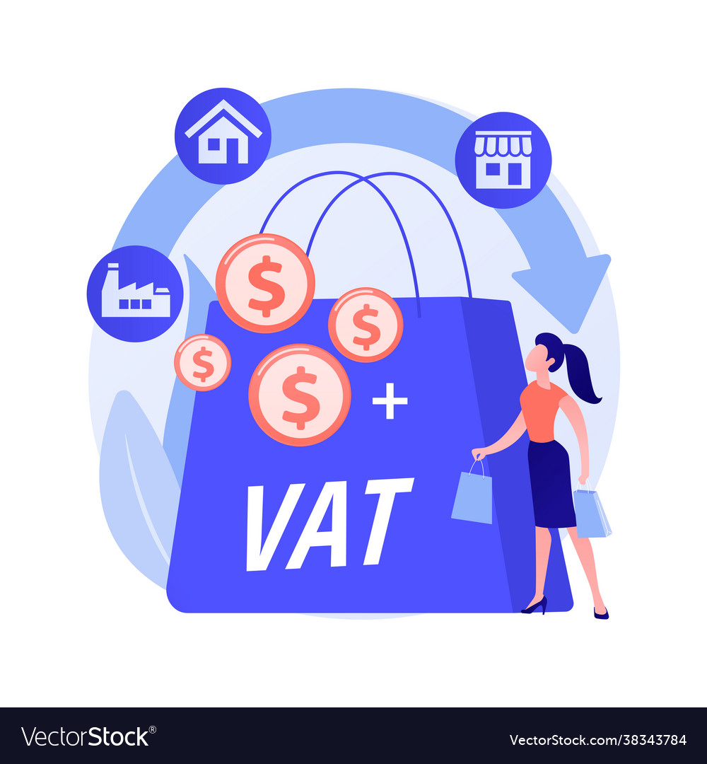 value-added-tax-system-abstract-concept-royalty-free-vector