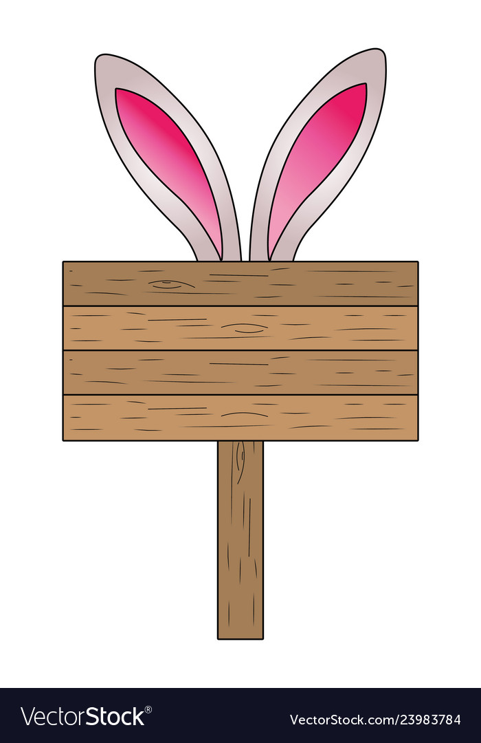 Wooden sign cartoon