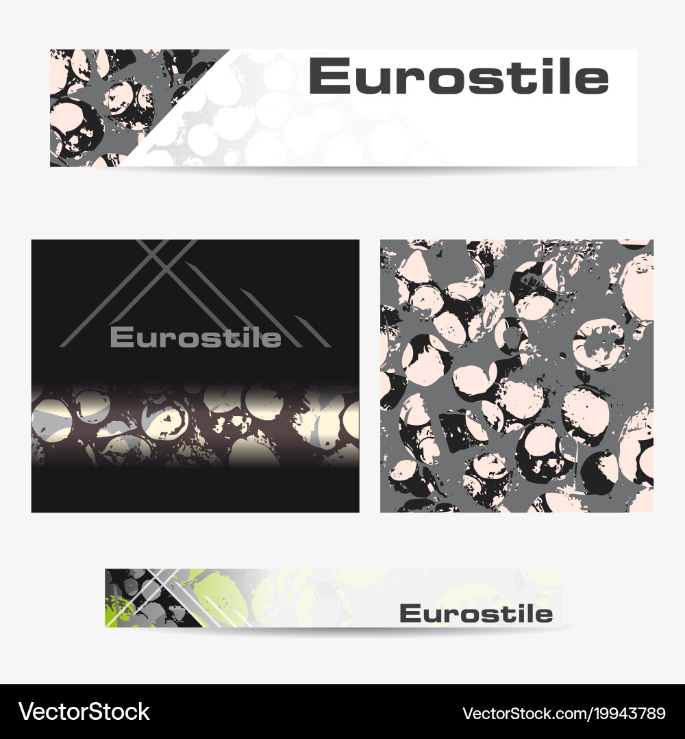 Banner Advertising Templates Royalty Free Vector Image